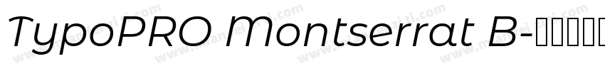 TypoPRO Montserrat B字体转换